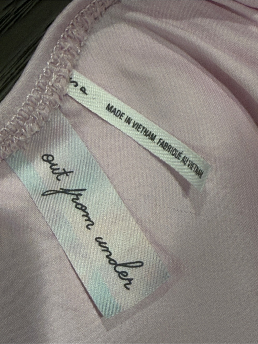 Urban Outfitters Light Pink Lace-Trim Mini Slip Skirt - Picture 4 of 5